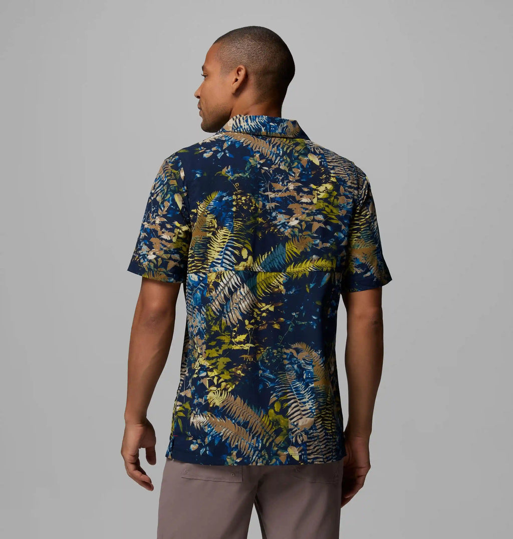 Men's Tech Trail Utility Printed Woven Short Sleeve Shirt