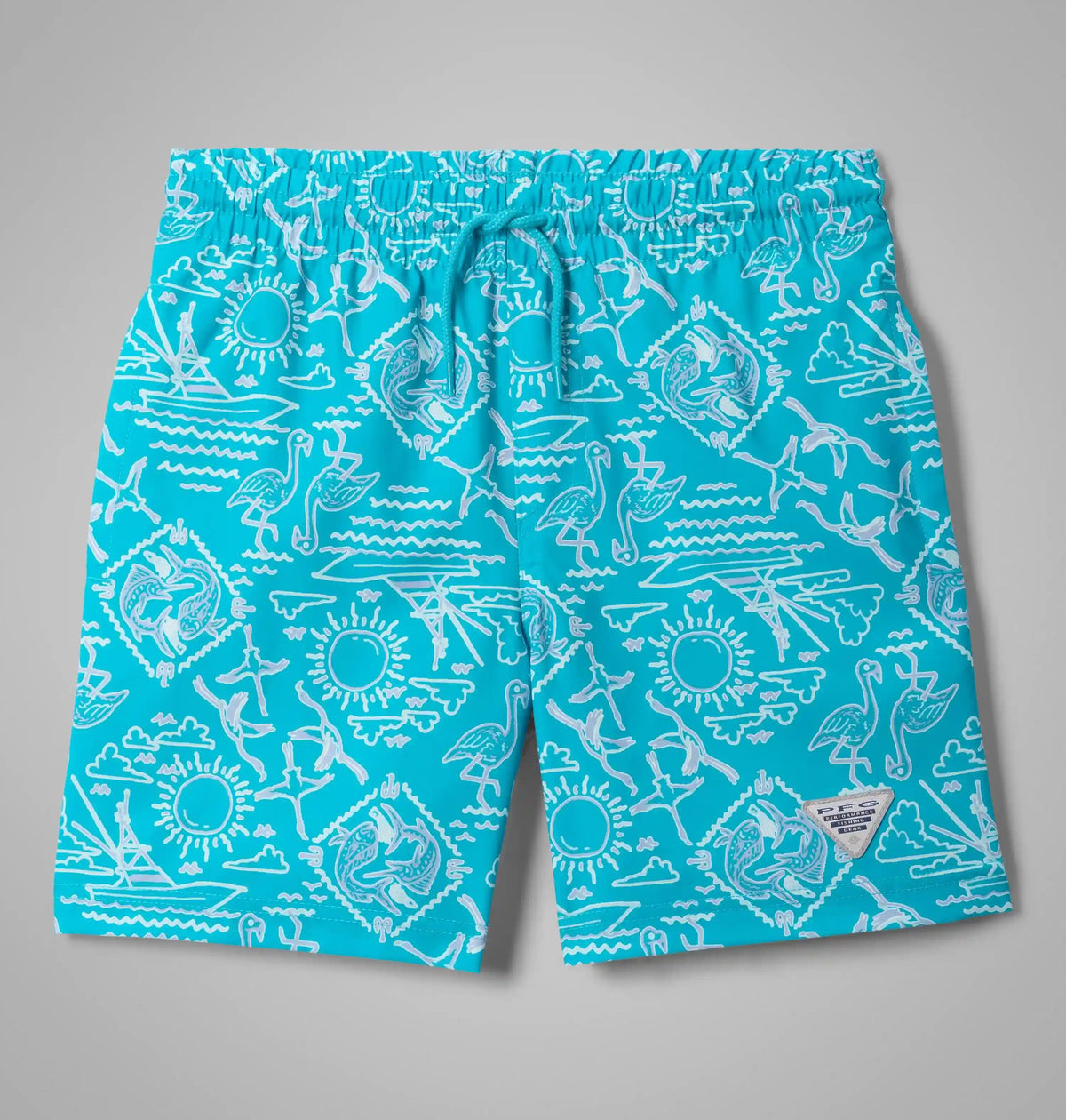 Boys' PFG Rambler Printed Water Shorts