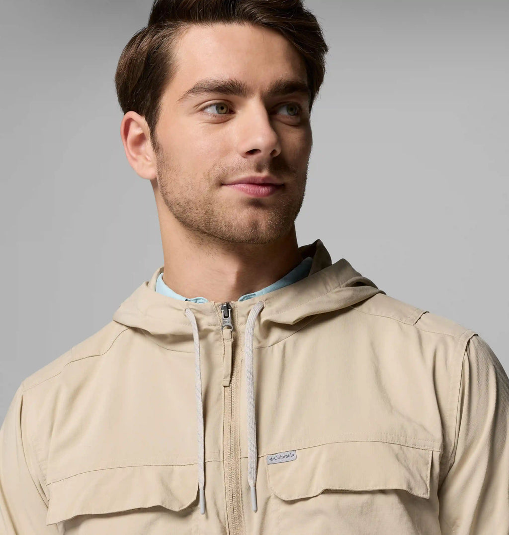 Men's Skien Valley Hooded Long Sleeve Shirt