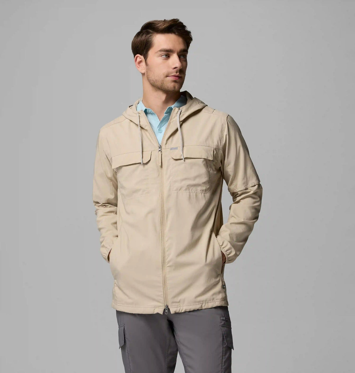 Men's Skien Valley Hooded Long Sleeve Shirt