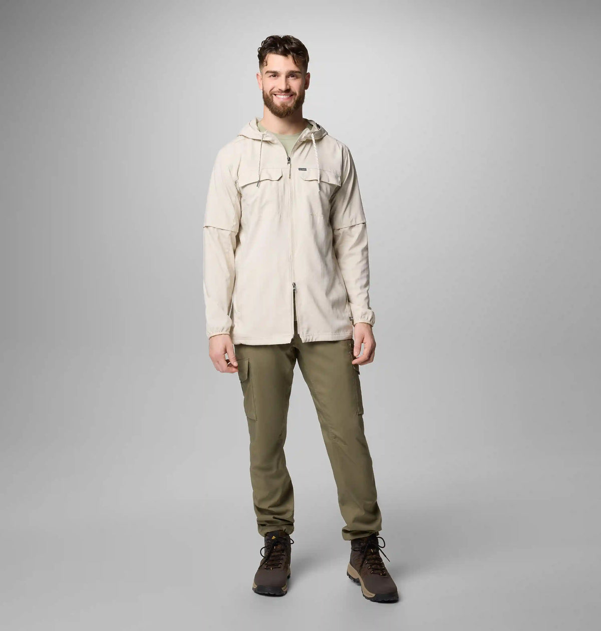 Men's Skien Valley Hooded Long Sleeve Shirt