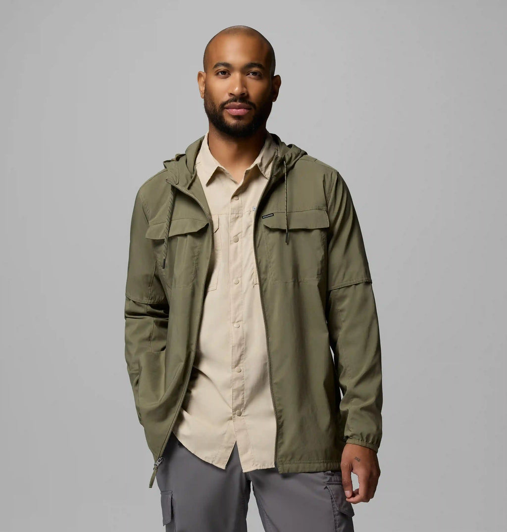 Men's Skien Valley Hooded Long Sleeve Shirt