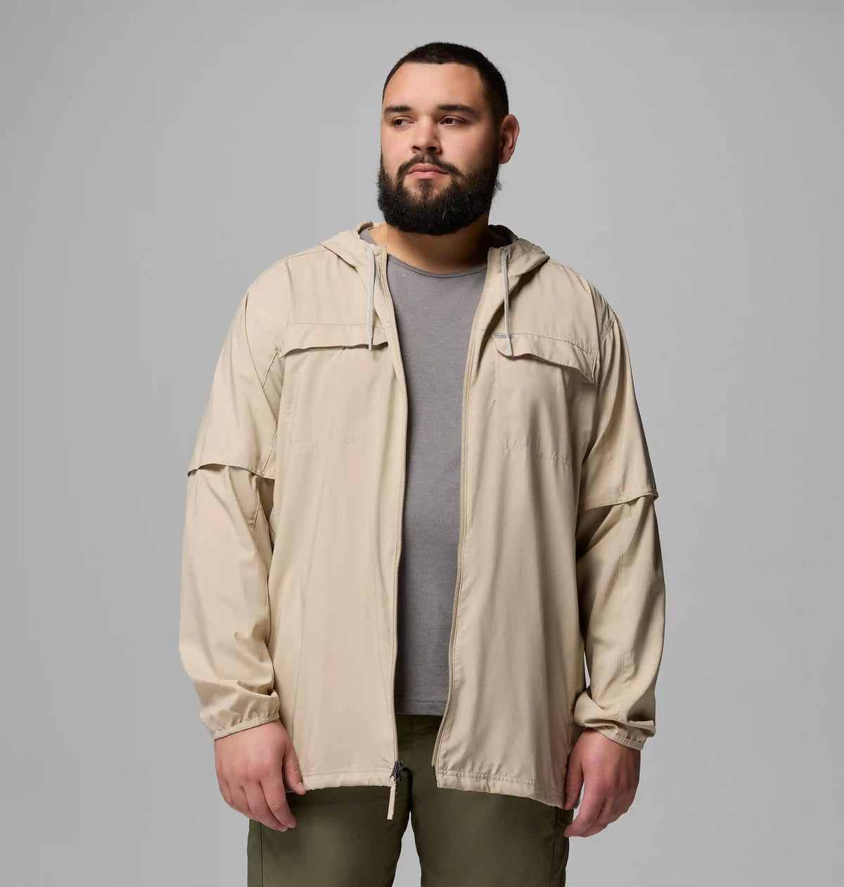 Men's Skien Valley Hooded Long Sleeve Shirt - Big