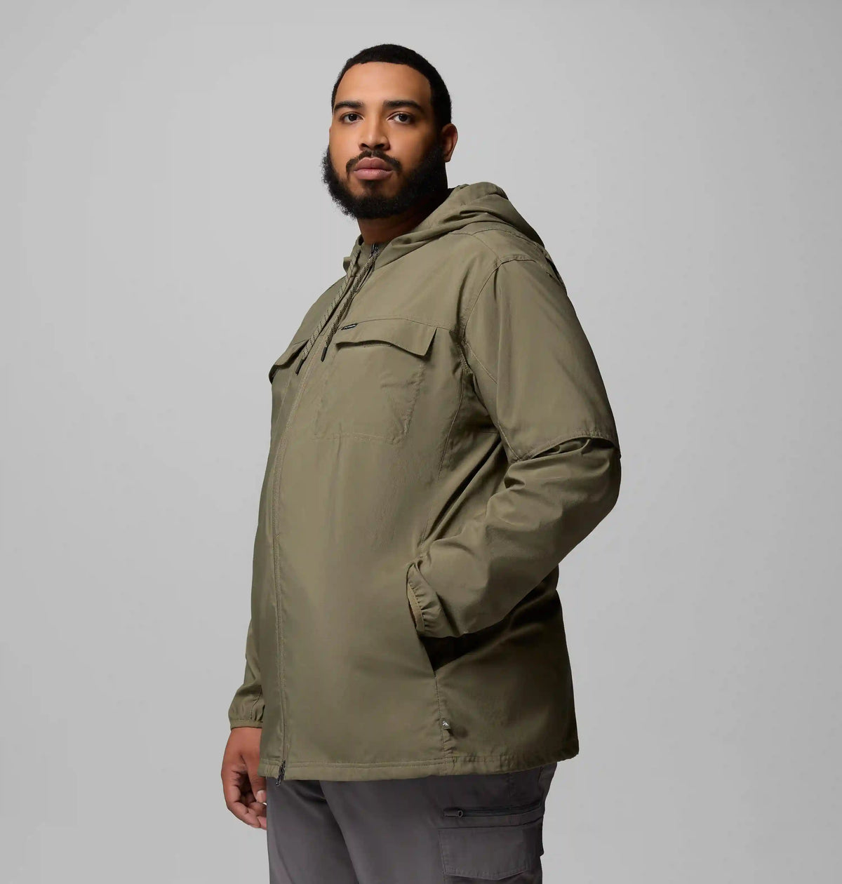 Men's Skien Valley Hooded Long Sleeve Shirt - Big