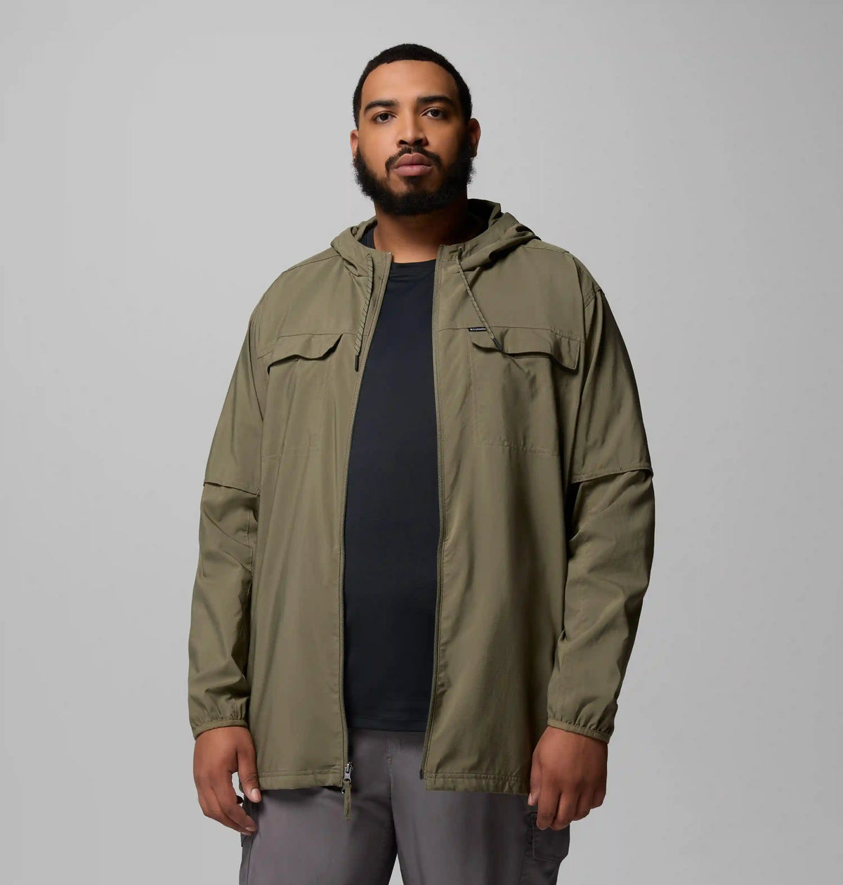 Men's Skien Valley Hooded Long Sleeve Shirt - Big