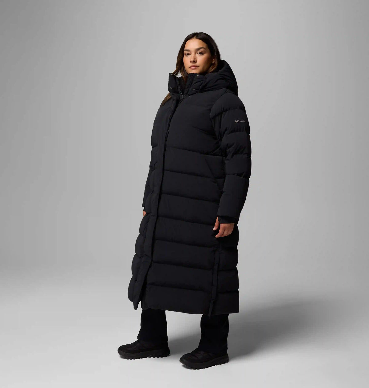 Women's Amaze Puff Long Hooded Jacket - Plus Size