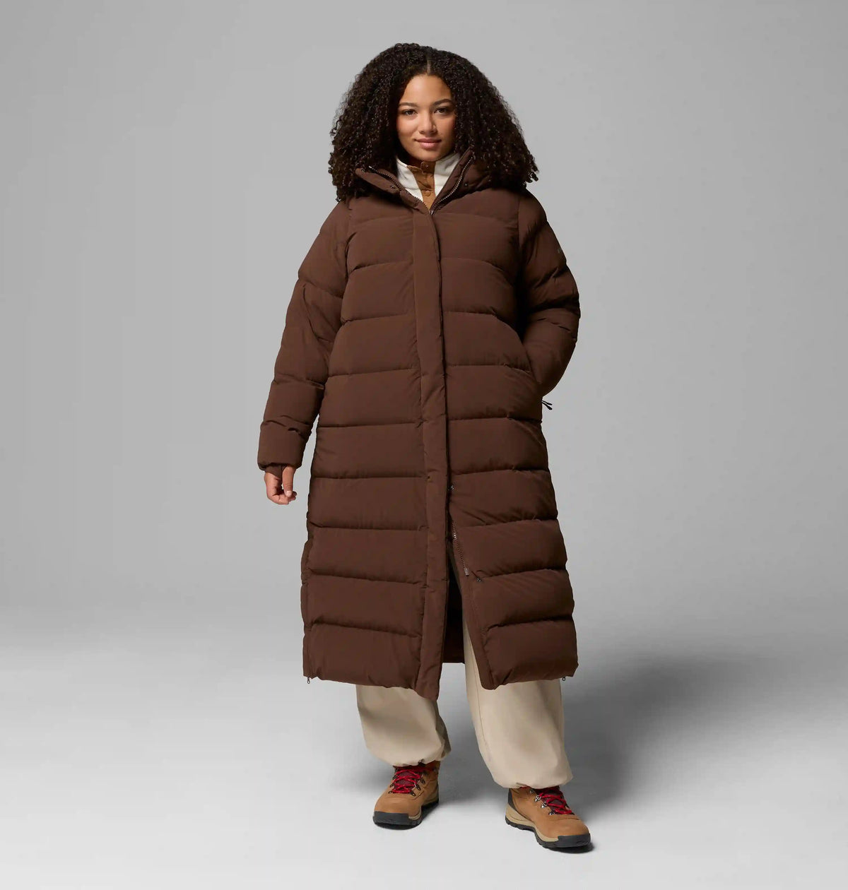 Women's Amaze Puff Long Hooded Jacket - Plus Size
