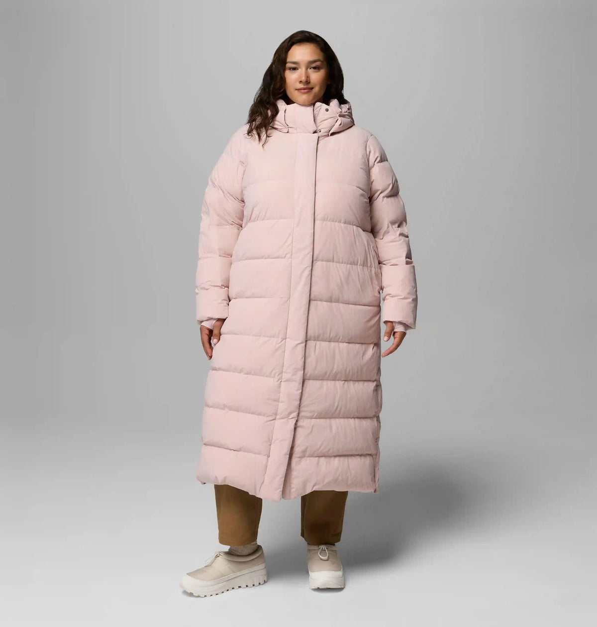 Women's Amaze Puff Long Hooded Jacket - Plus Size