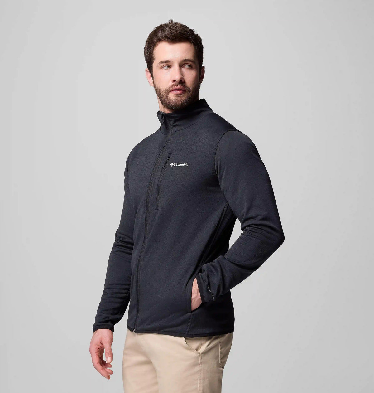 Men's Essential Hike Grid Fleece Full Zip Jacket