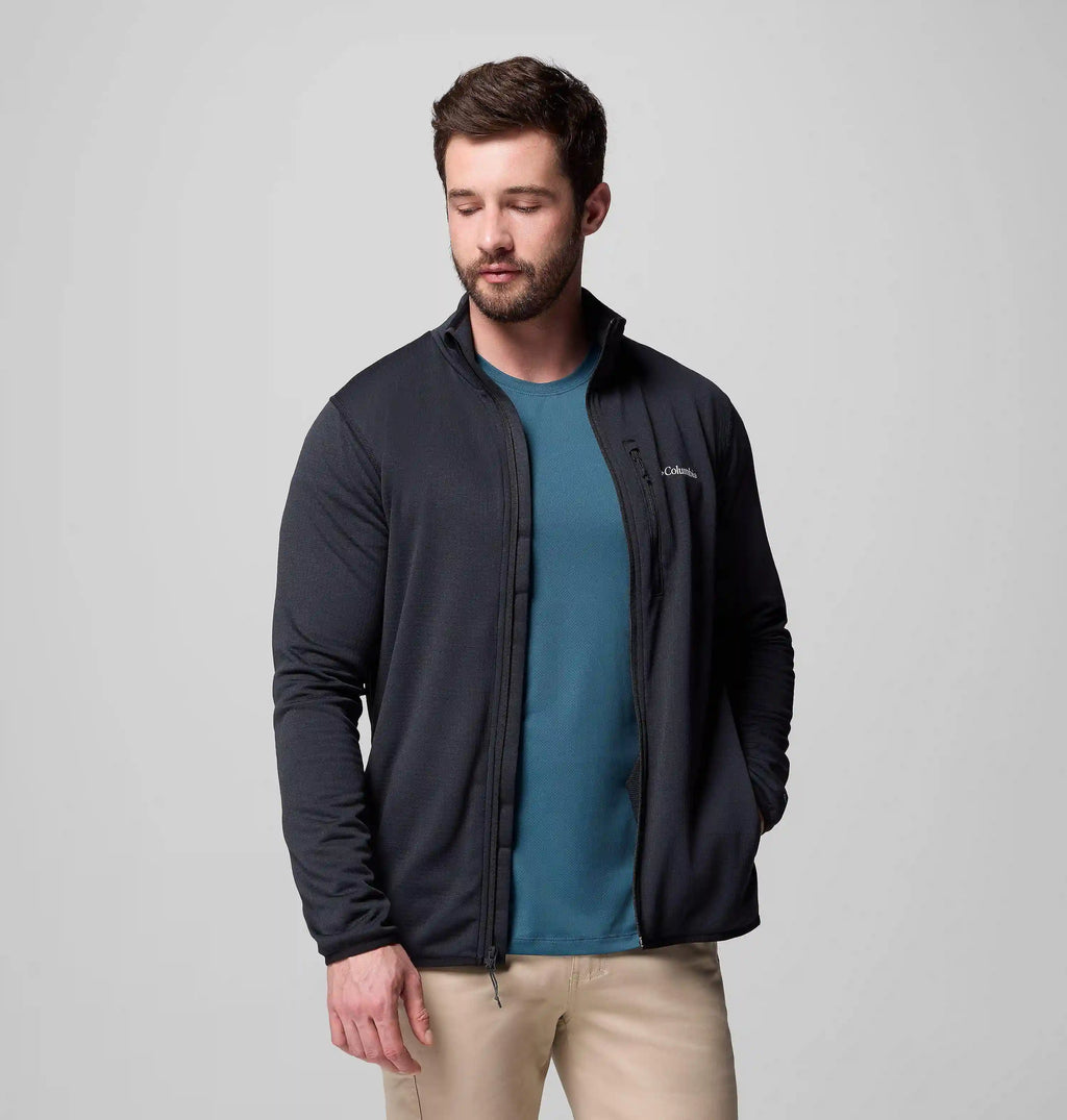Men's Essential Hike Grid Fleece Full Zip Jacket
