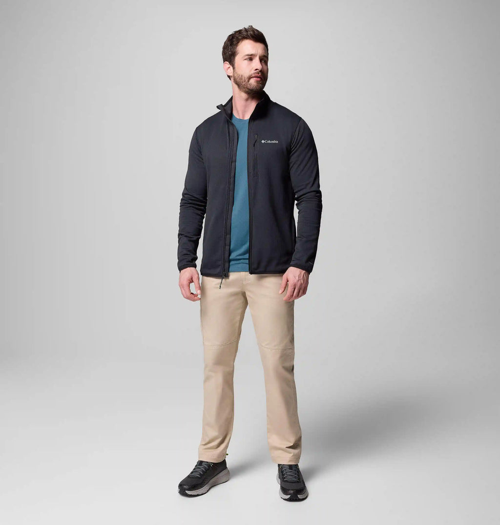 Men's Essential Hike Grid Fleece Full Zip Jacket