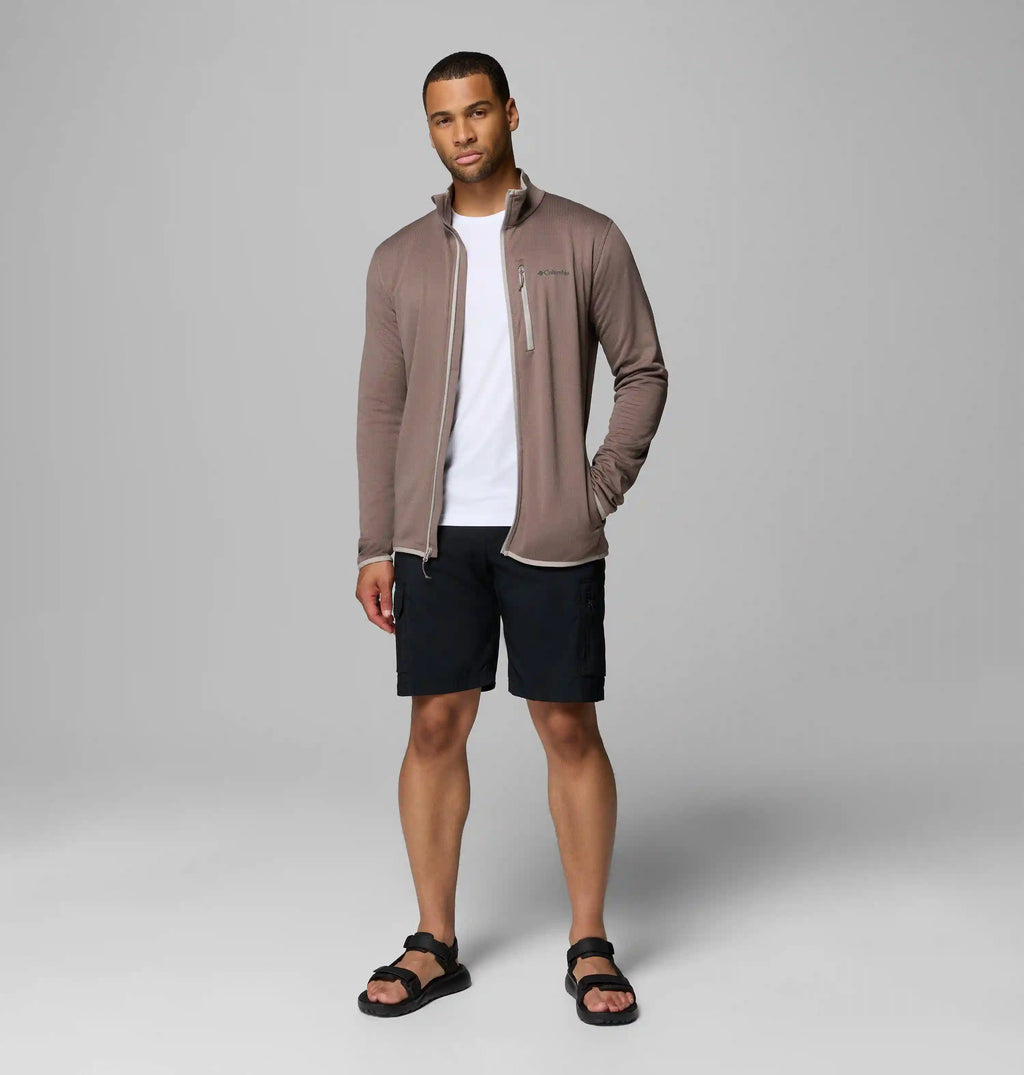 Men's Essential Hike Grid Fleece Full Zip Jacket