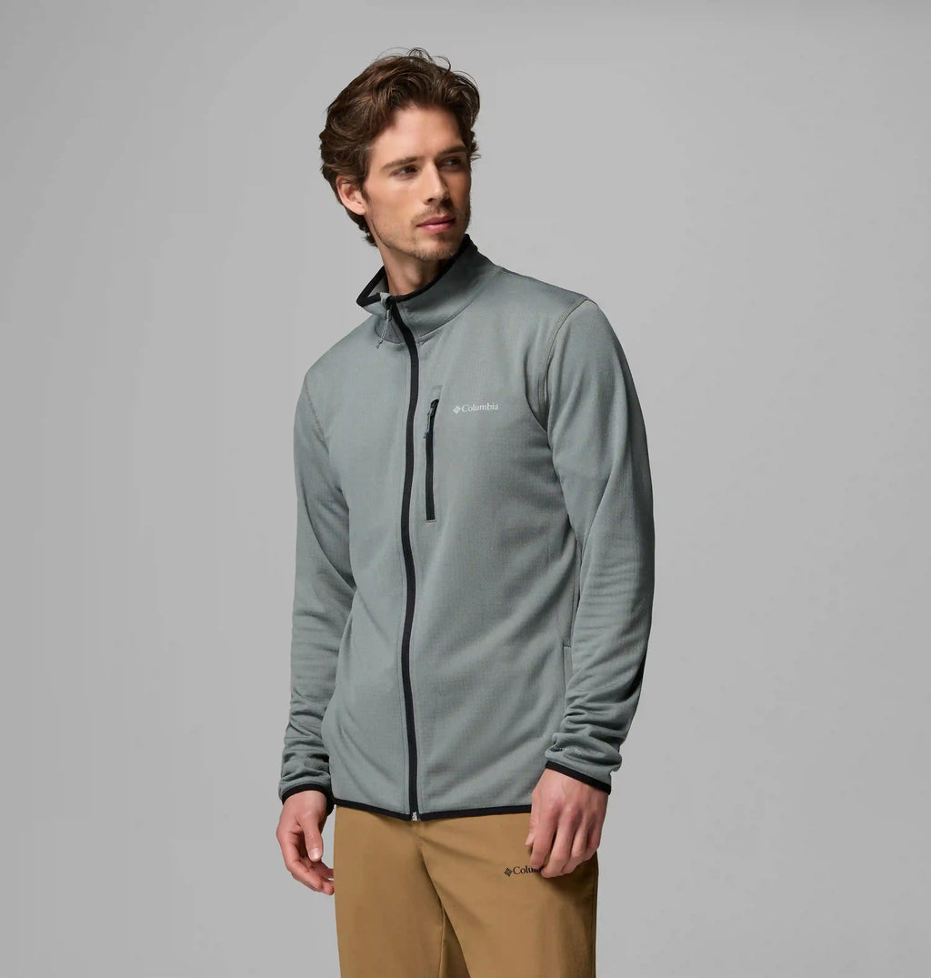 Men's Essential Hike Grid Fleece Full Zip Jacket