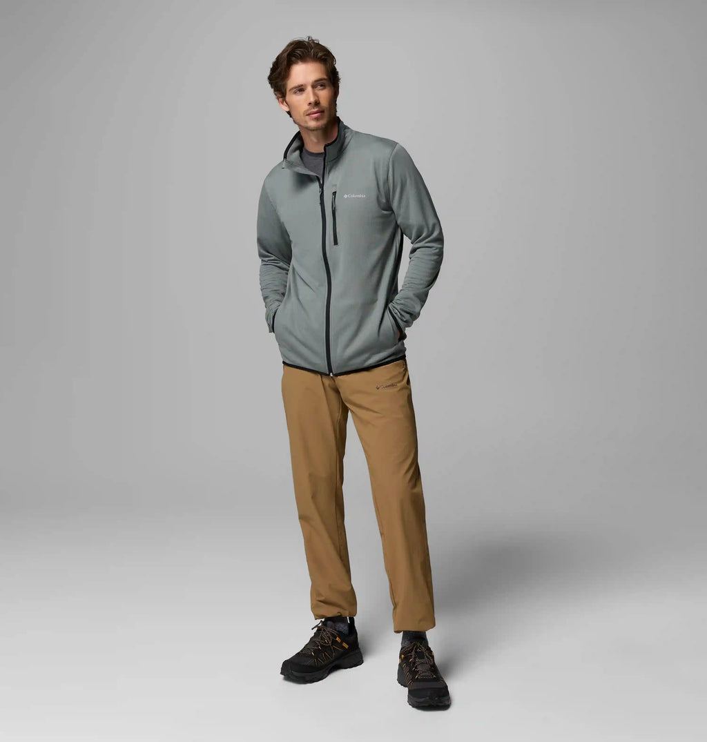 Men's Essential Hike Grid Fleece Full Zip Jacket