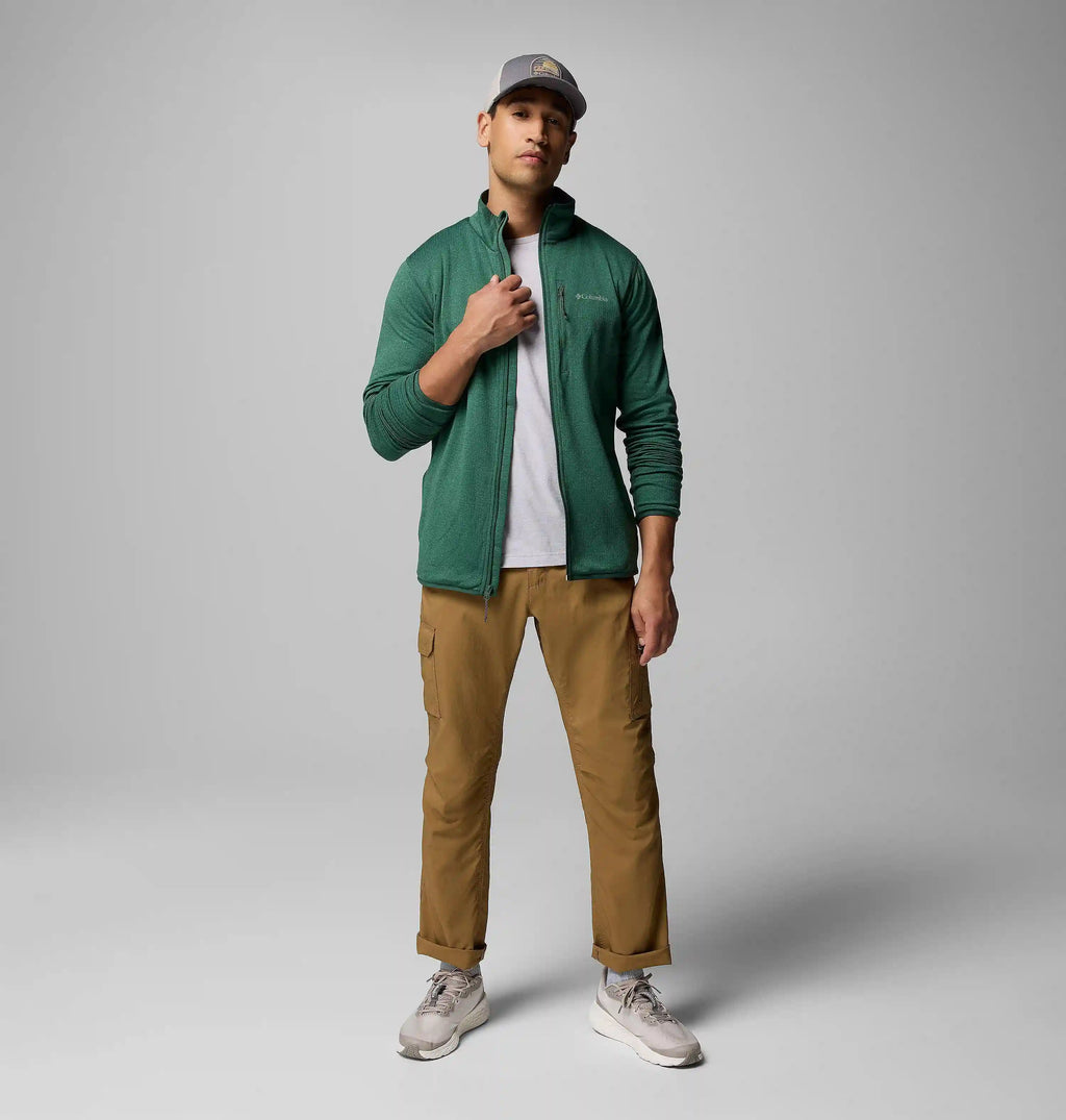 Men's Essential Hike Grid Fleece Full Zip Jacket