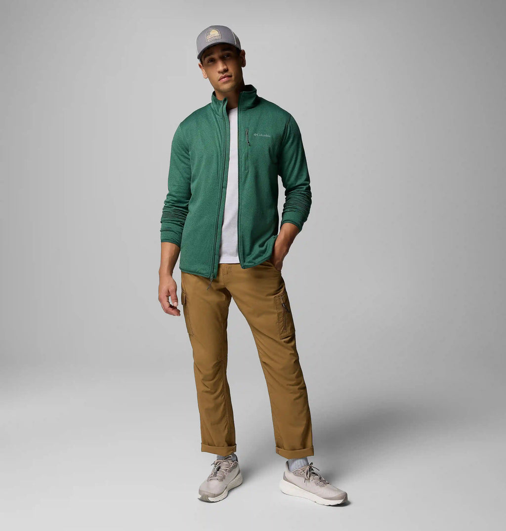 Men's Essential Hike Grid Fleece Full Zip Jacket