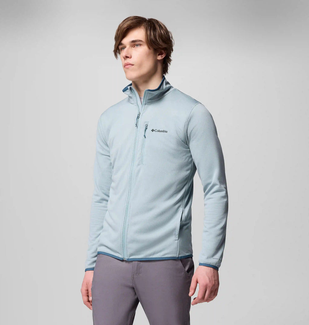 Men's Essential Hike Grid Fleece Full Zip Jacket