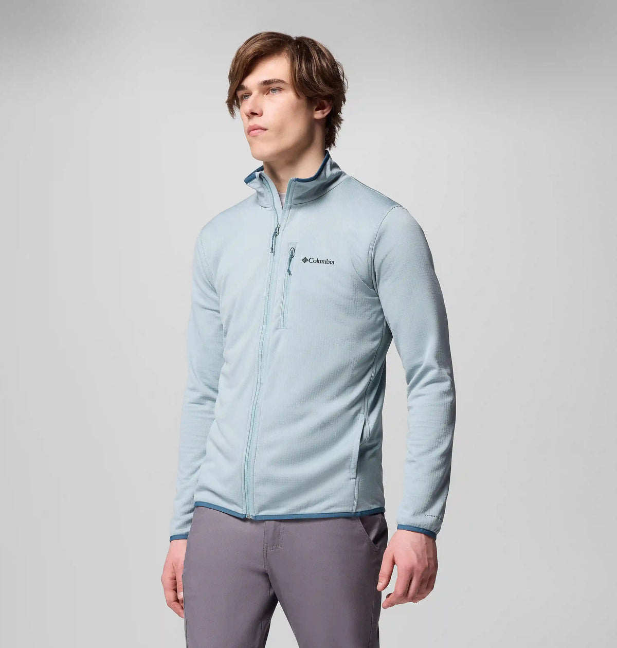 Men's Essential Hike Grid Fleece Full Zip Jacket