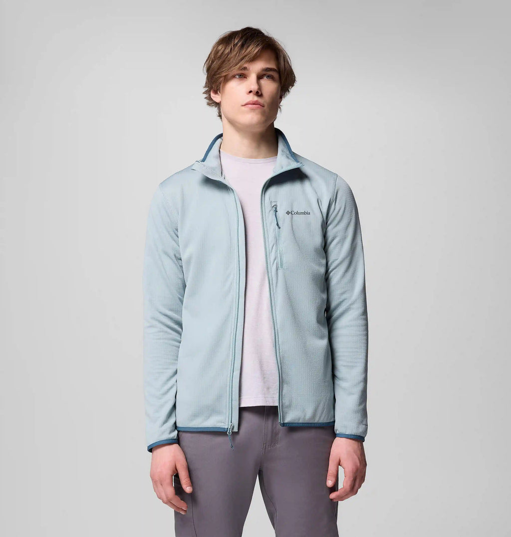 Men's Essential Hike Grid Fleece Full Zip Jacket