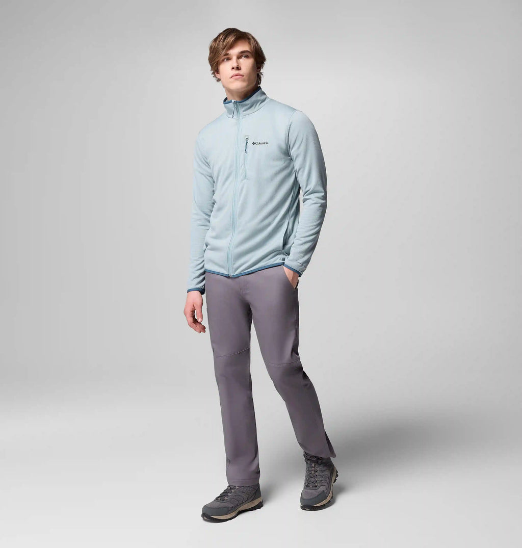 Men's Essential Hike Grid Fleece Full Zip Jacket