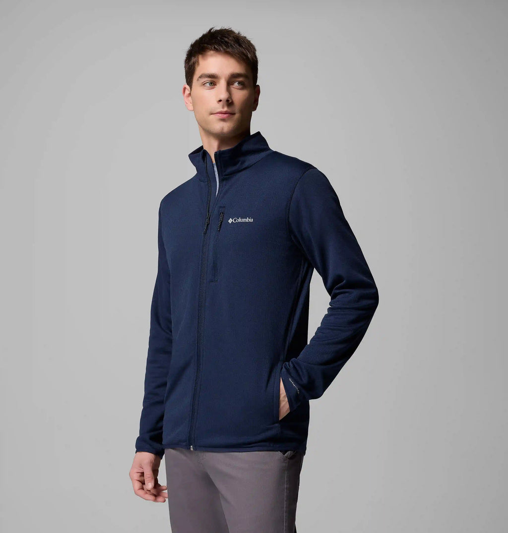 Men's Essential Hike Grid Fleece Full Zip Jacket