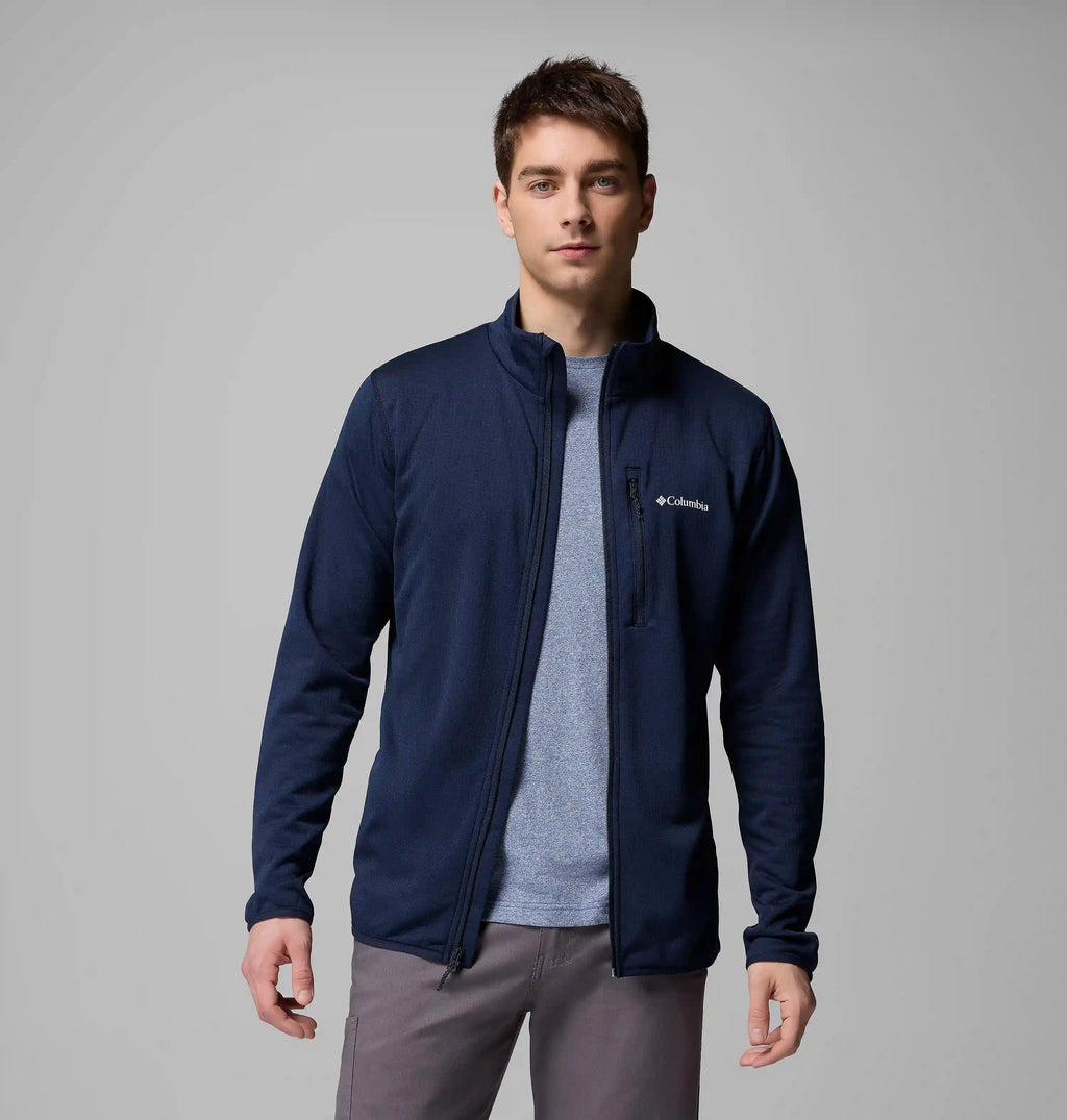 Men's Essential Hike Grid Fleece Full Zip Jacket