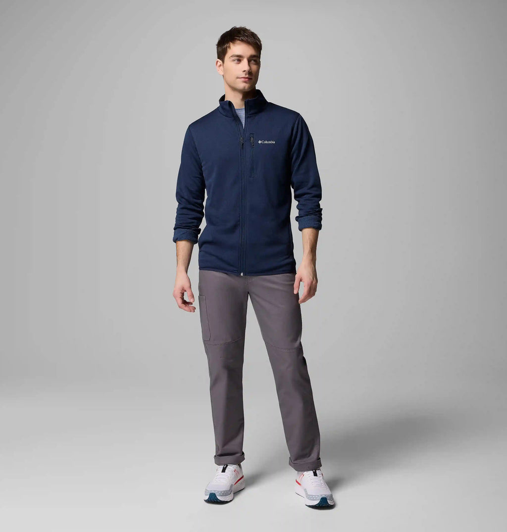 Men's Essential Hike Grid Fleece Full Zip Jacket