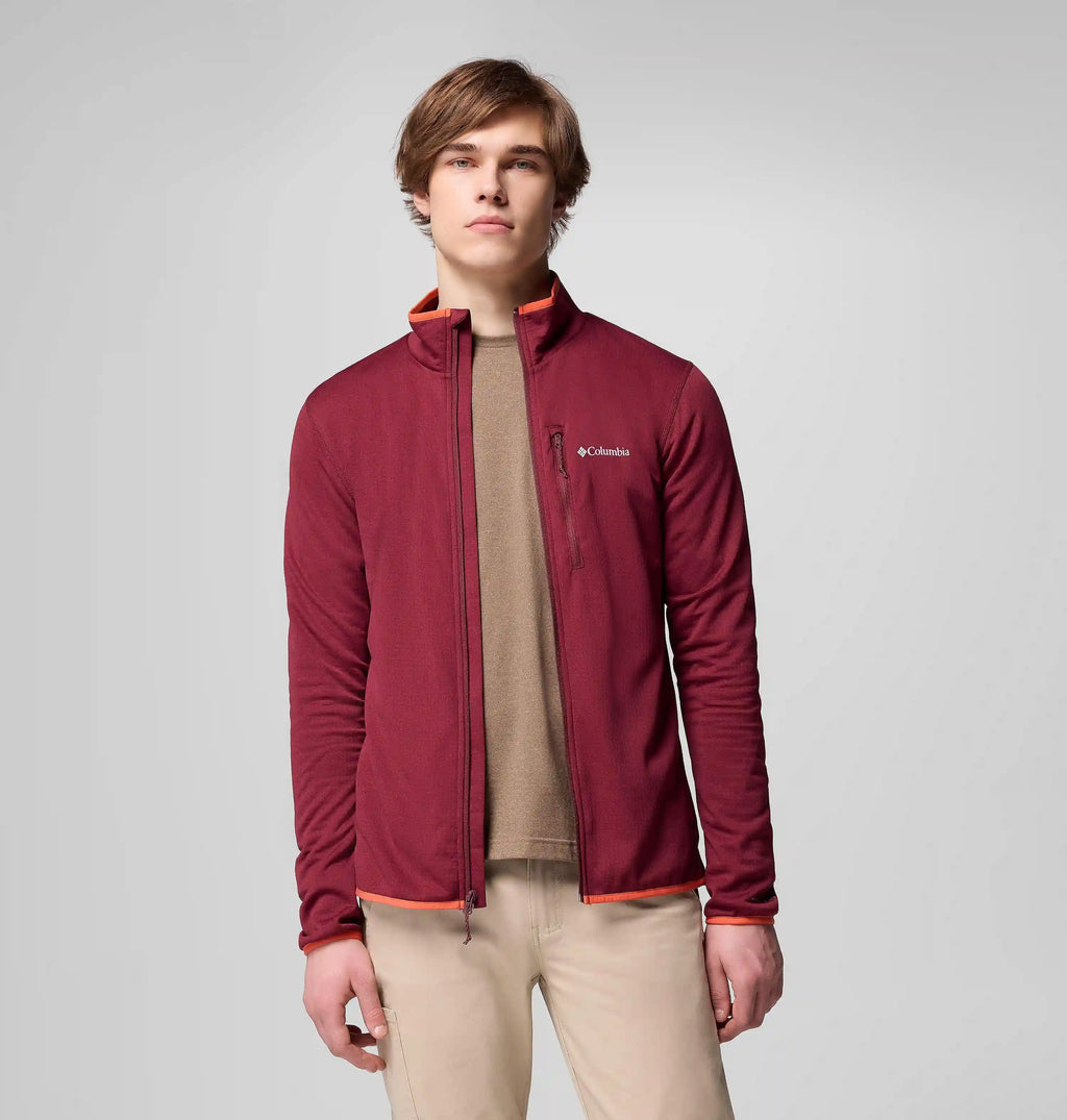 Men's Essential Hike Grid Fleece Full Zip Jacket