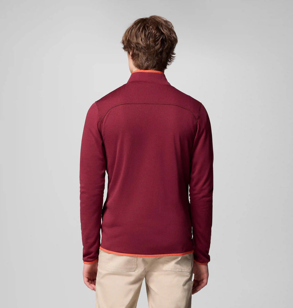 Men's Essential Hike Grid Fleece Full Zip Jacket