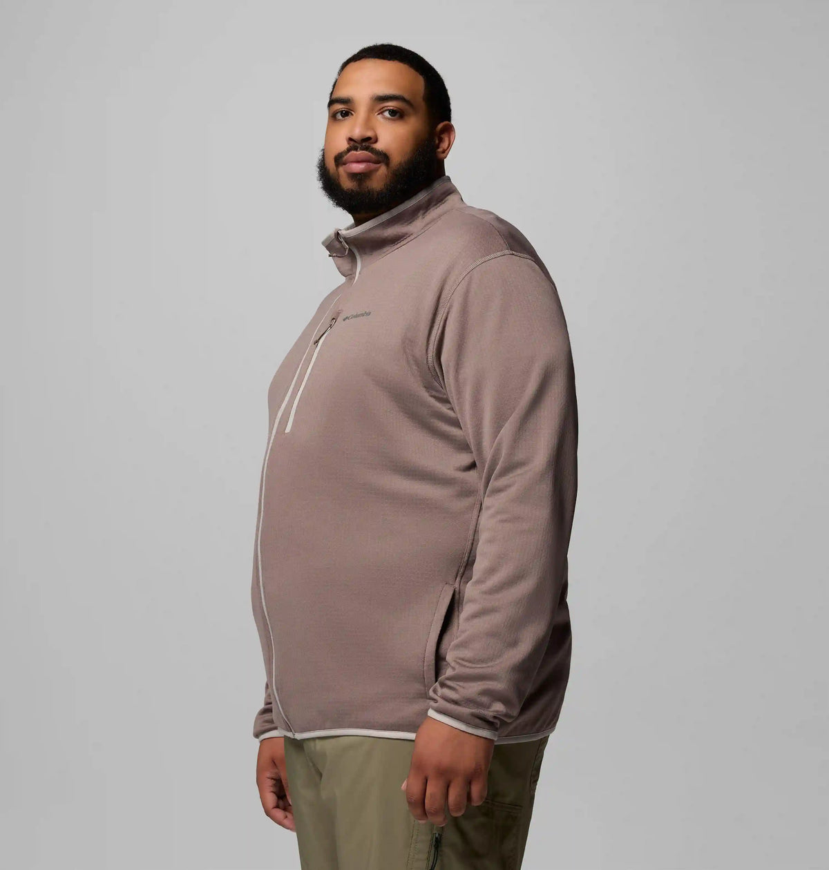 Men's Essential Hike Grid Fleece Full Zip Jacket - Big