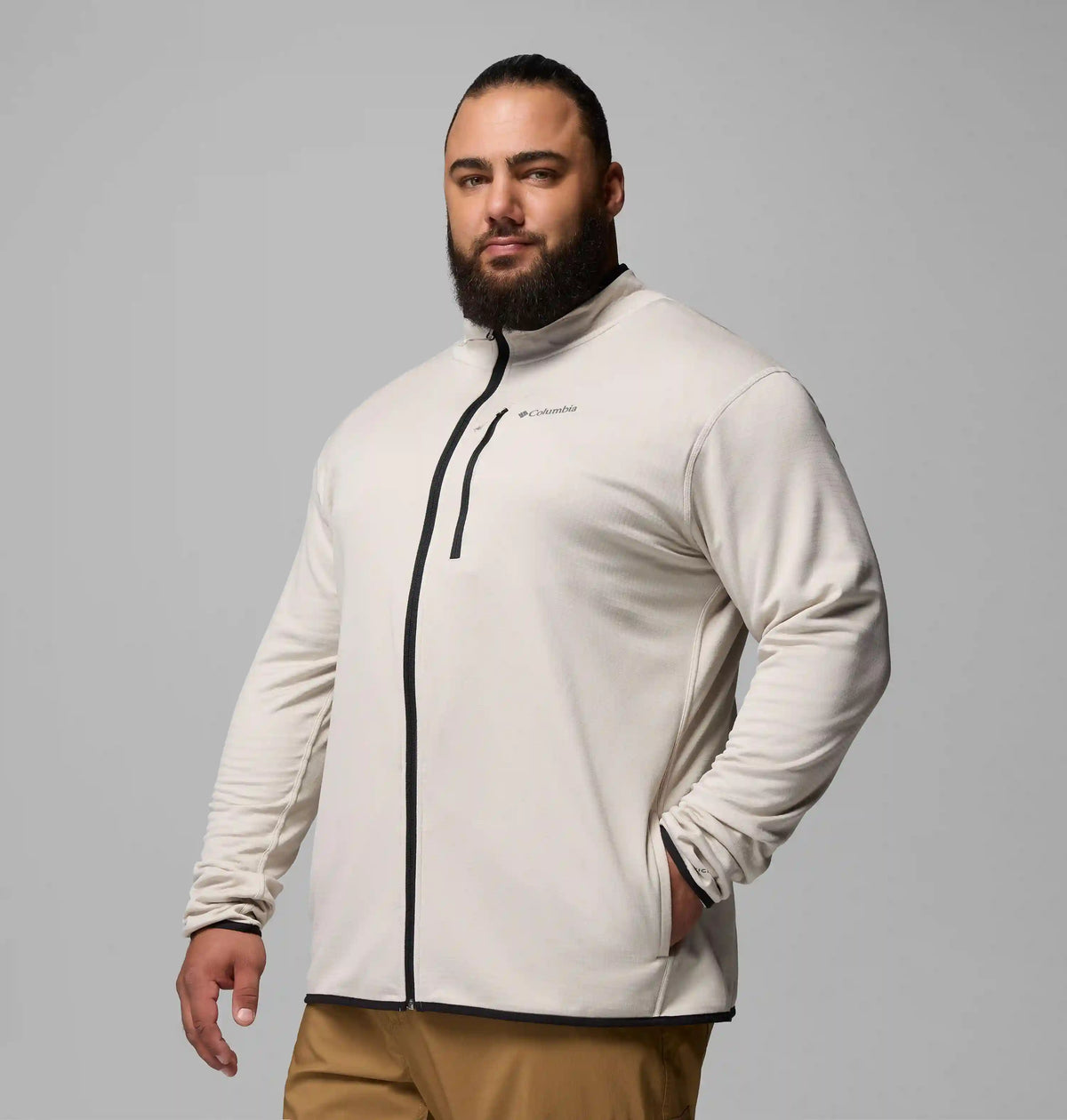 Men's Essential Hike Grid Fleece Full Zip Jacket - Big