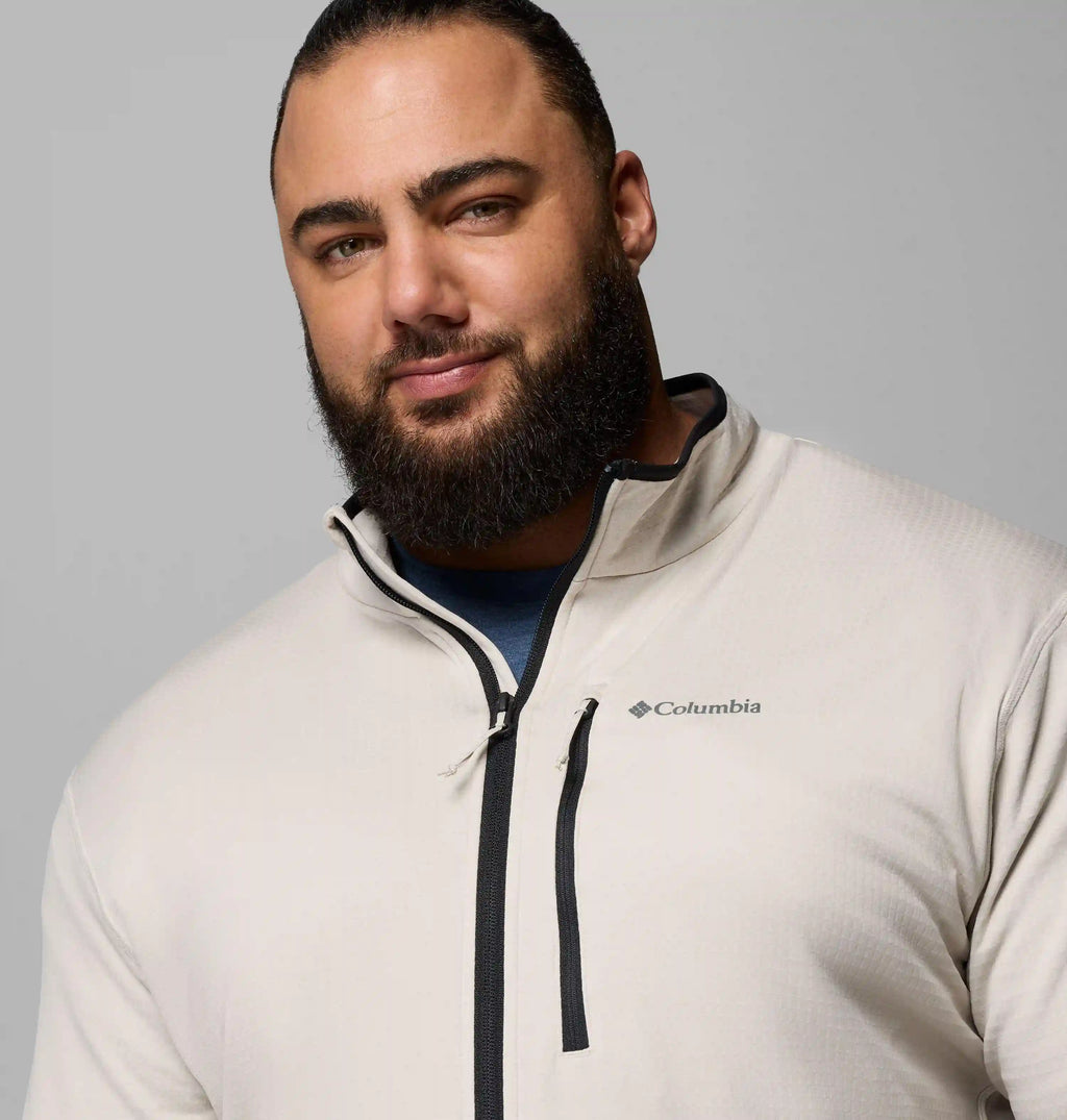 Men's Essential Hike Grid Fleece Full Zip Jacket - Big