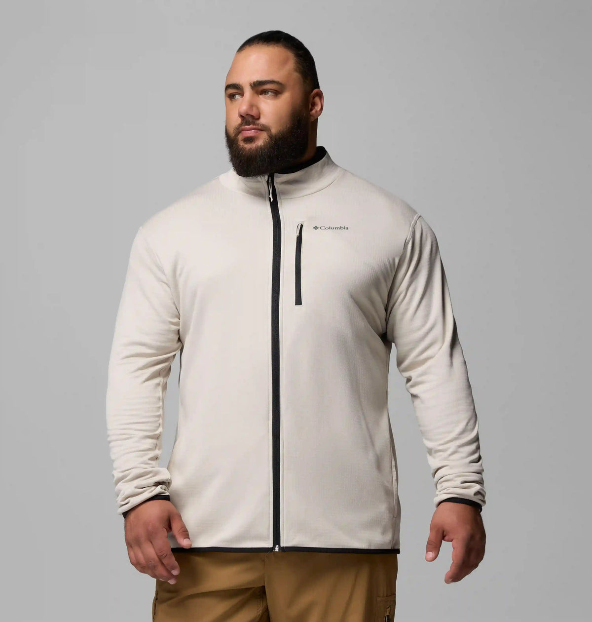 Men's Essential Hike Grid Fleece Full Zip Jacket - Big