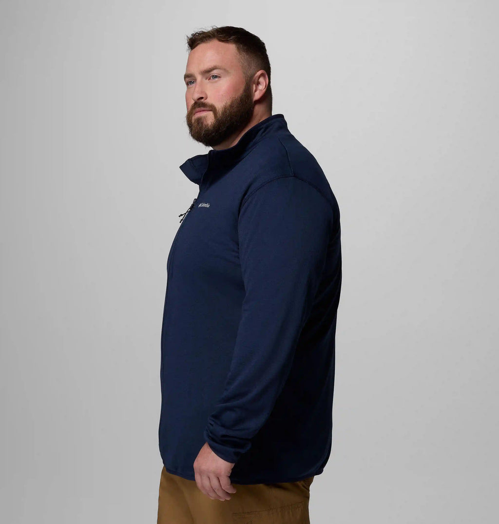 Men's Essential Hike Grid Fleece Full Zip Jacket - Big