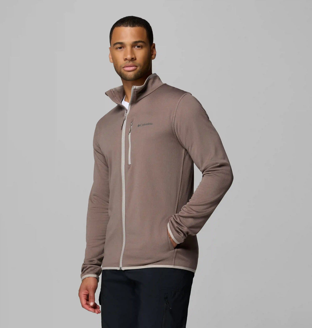 Men's Essential Hike Grid Fleece Full Zip Jacket - Tall