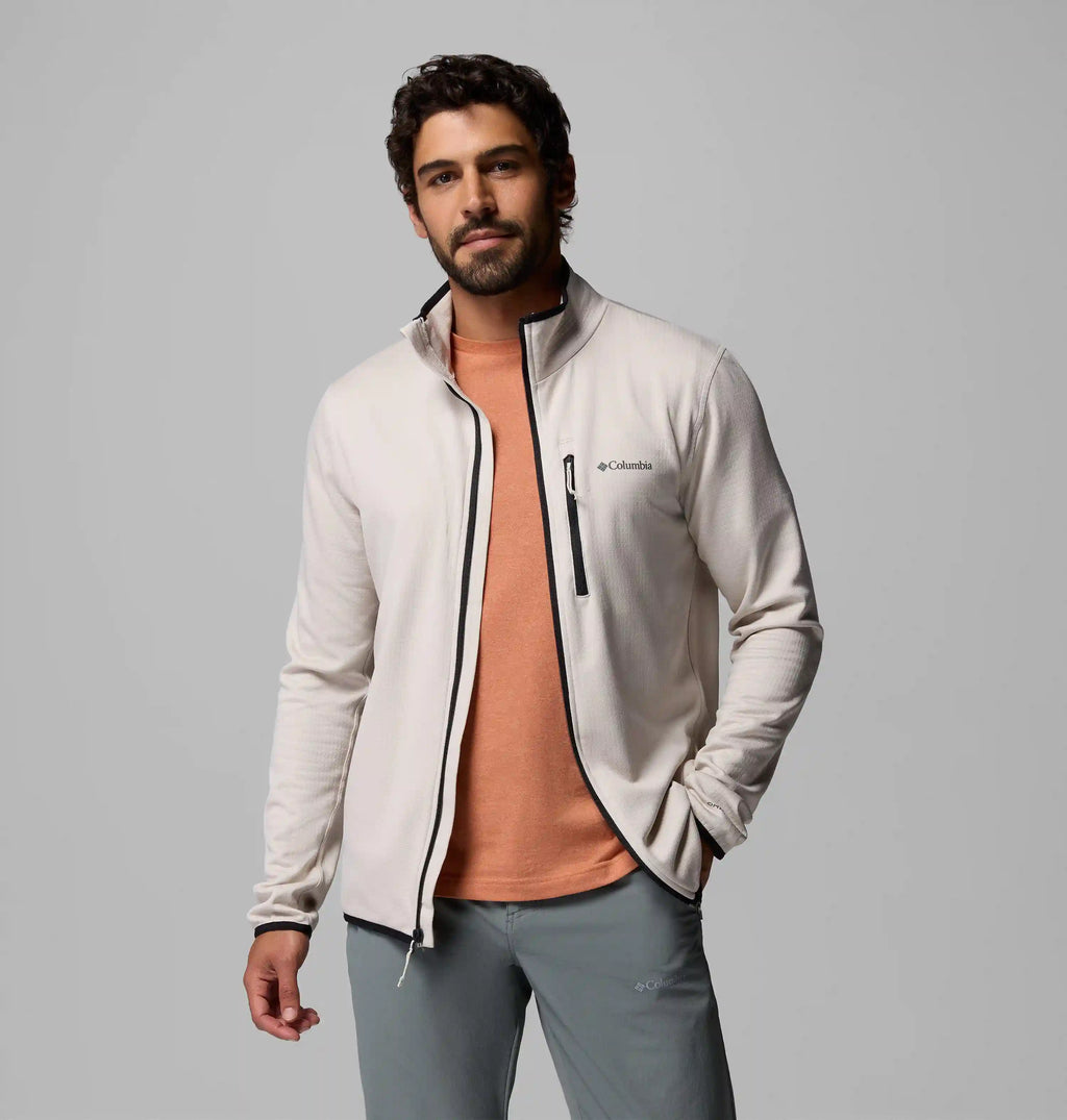 Men's Essential Hike Grid Fleece Full Zip Jacket - Tall