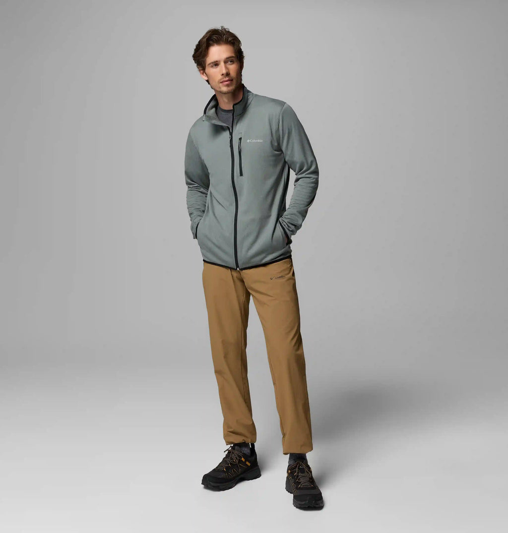 Men's Essential Hike Grid Fleece Full Zip Jacket - Tall