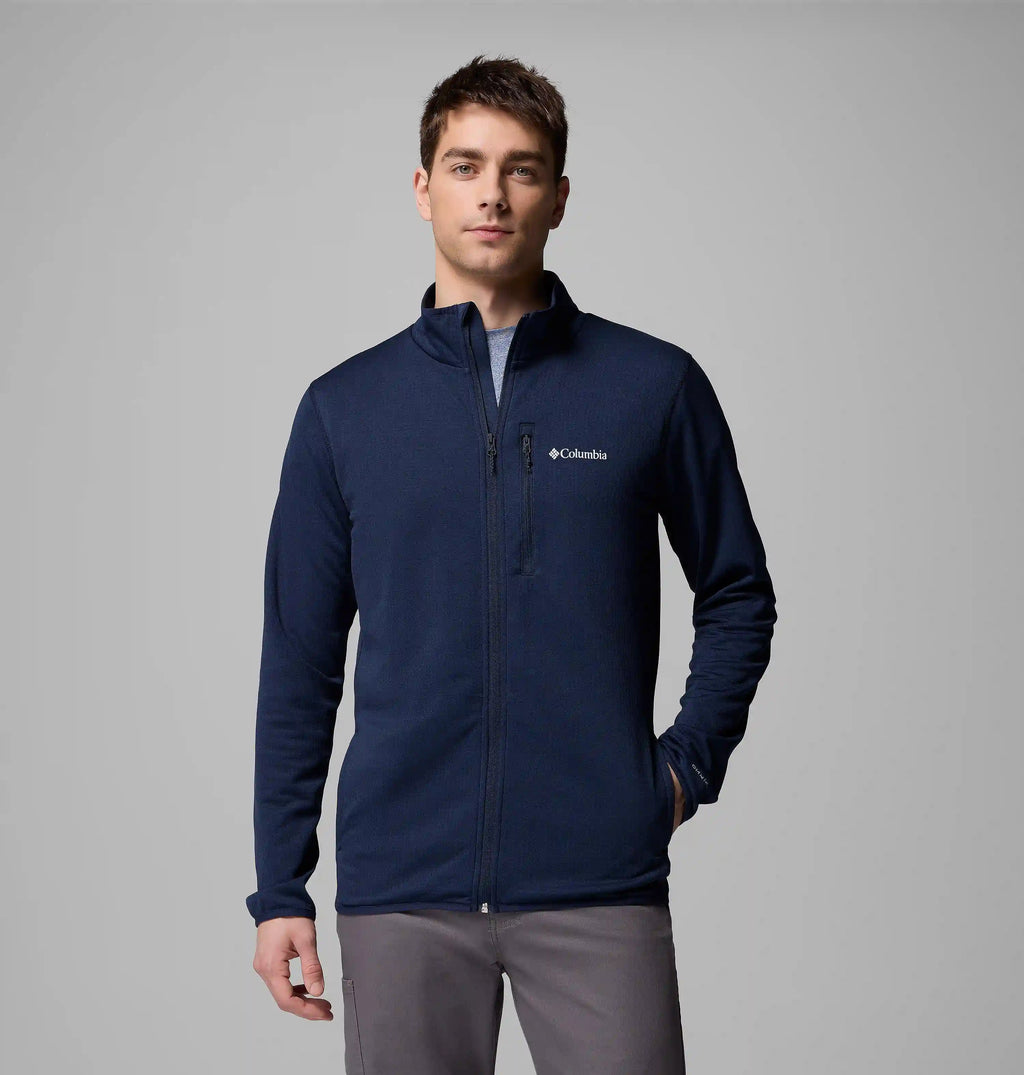 Men's Essential Hike Grid Fleece Full Zip Jacket - Tall
