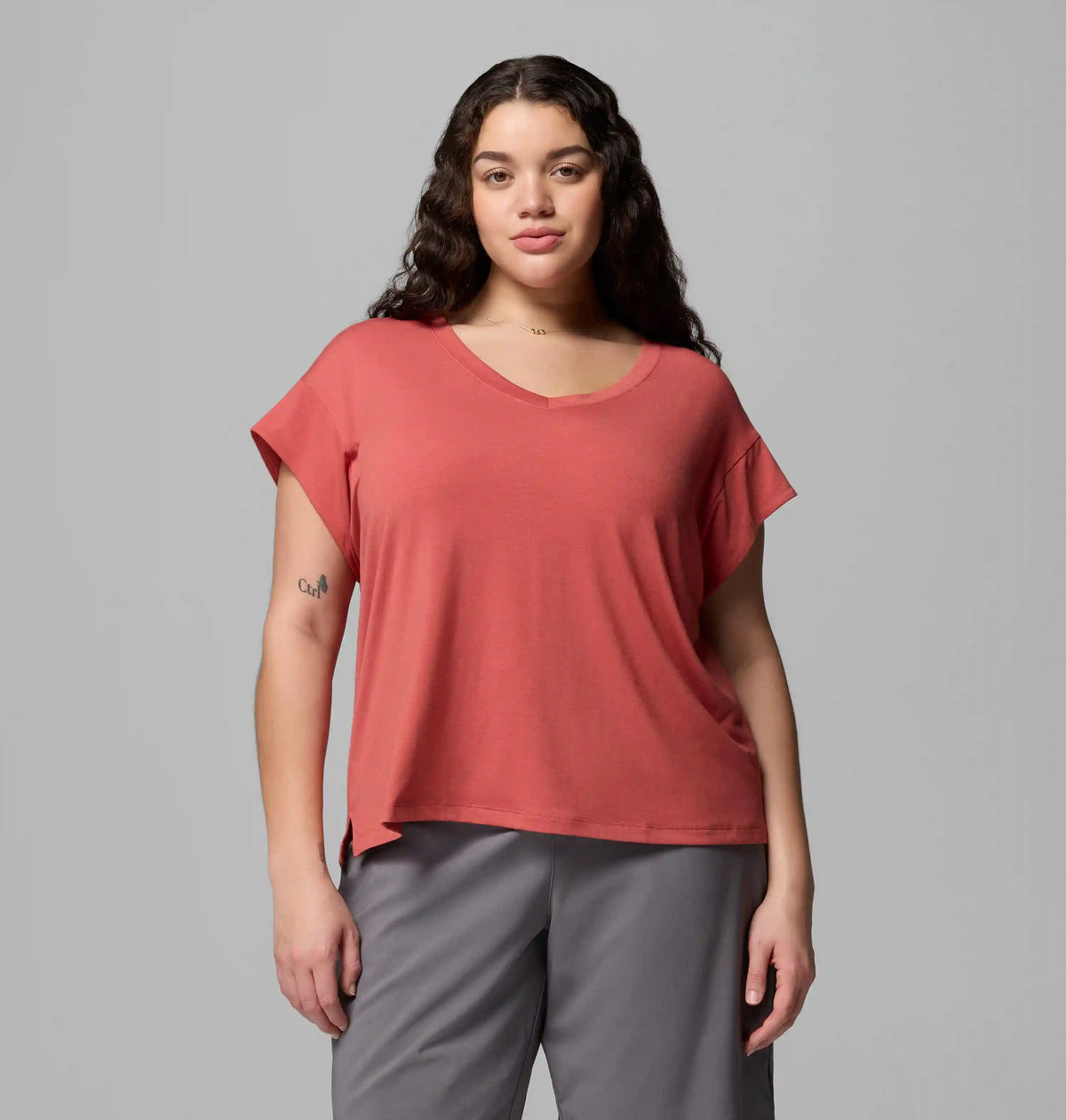 Women's Daniela Falls V-Neck Short Sleeve Tee - Plus Size