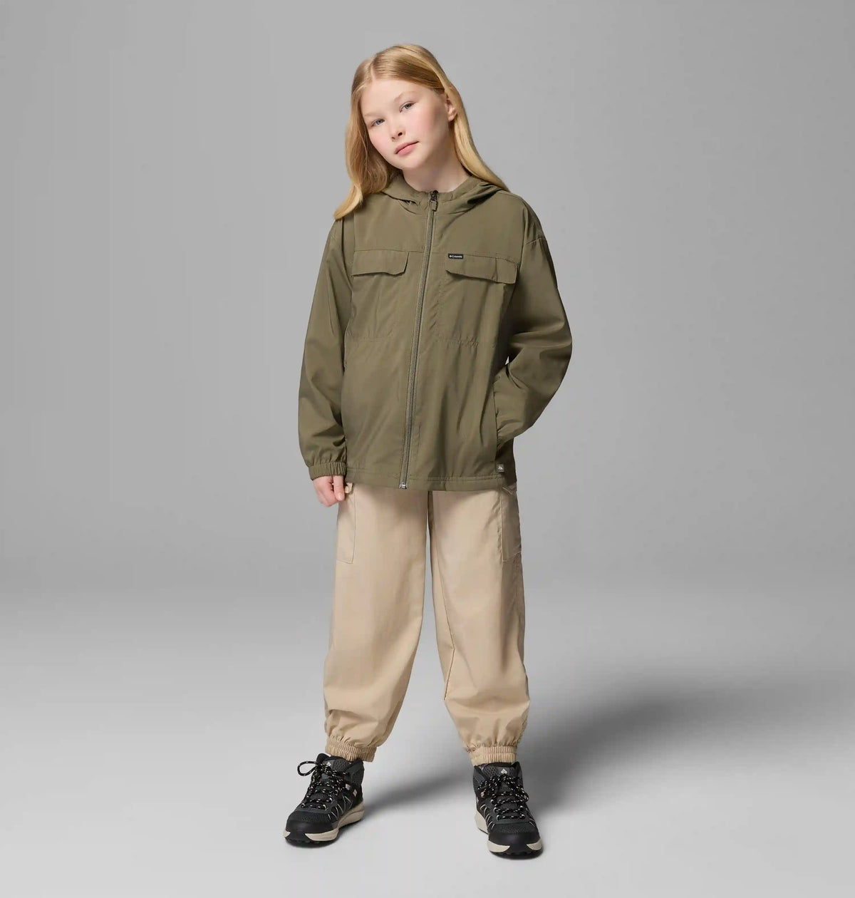 Kids' Skien Valley Hooded Long Sleeve Shirt