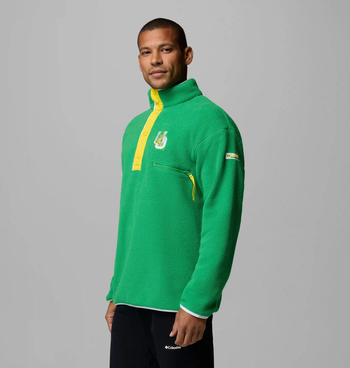 Men's Collegiate Helvetia Half Snap Fleece - Oregon