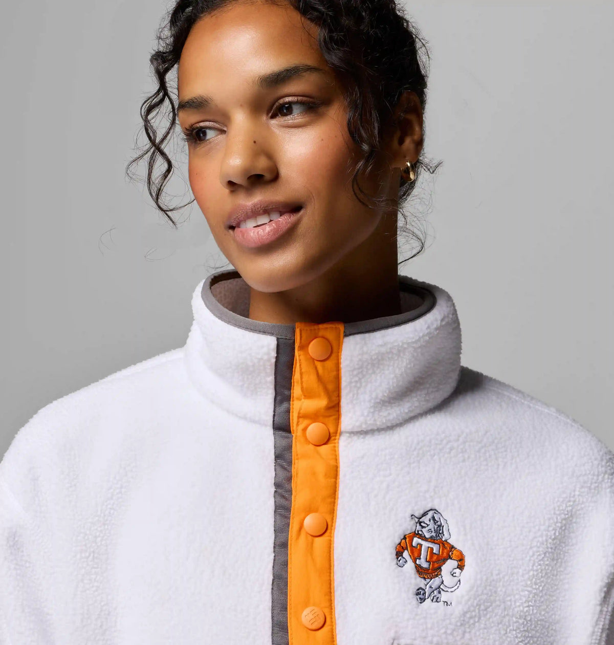 Women's Collegiate Helvetia Cropped Half Snap Fleece - Tennessee