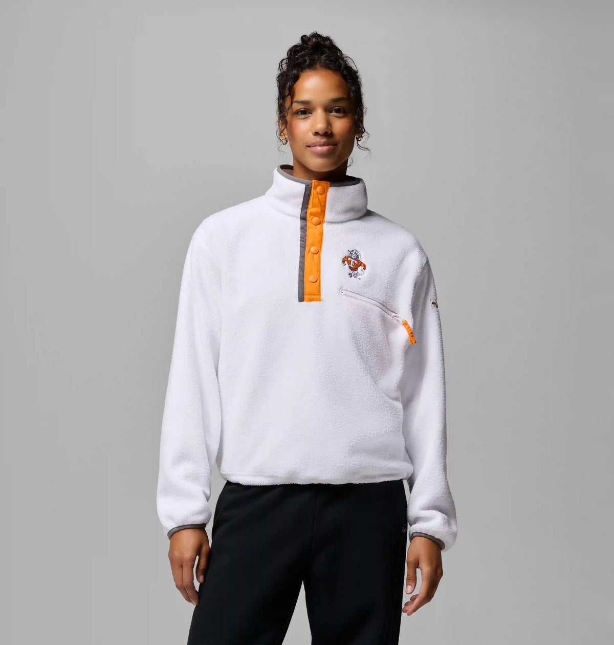 Women's Collegiate Helvetia Cropped Half Snap Fleece - Tennessee