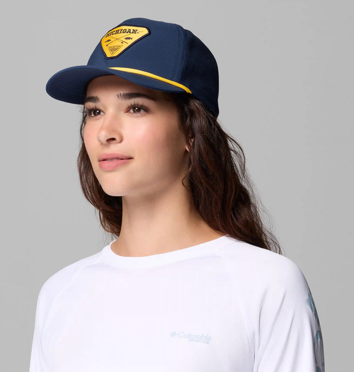 Collegiate PFG Tidal Pursuit 110 Snapback - Michigan