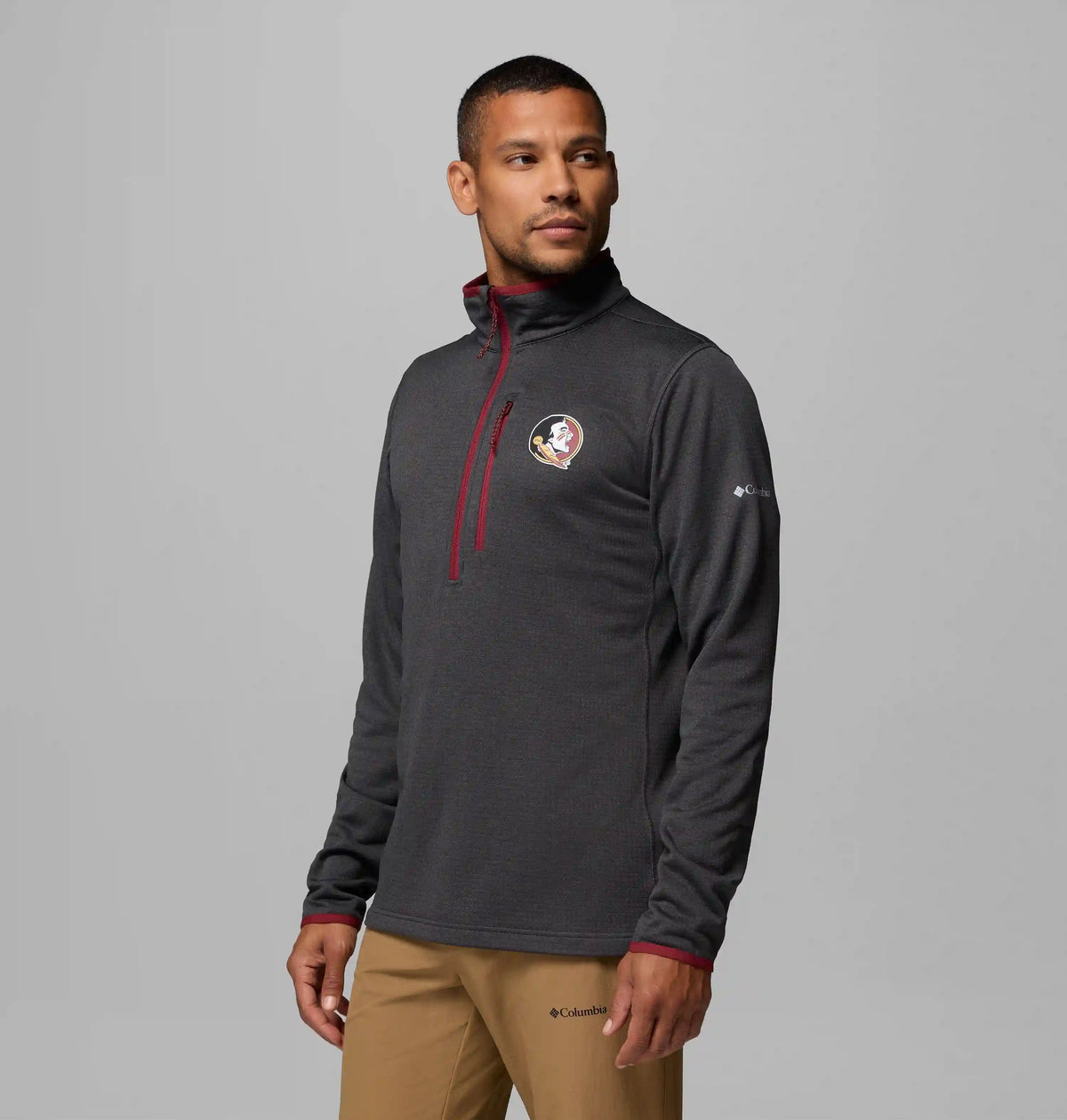 Men's Collegiate Essential Hike Grid Fleece Half Zip - Florida State