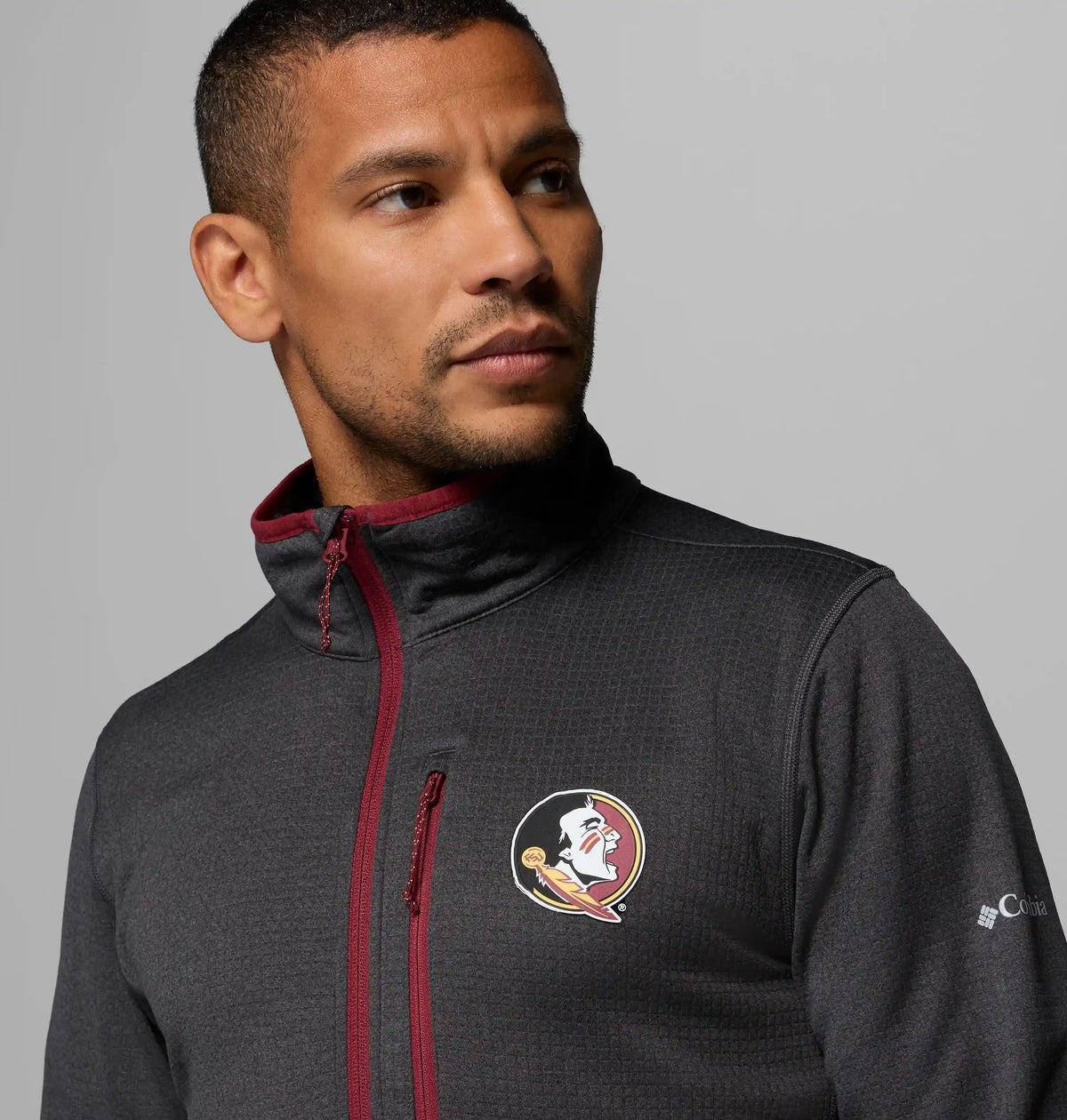 Men's Collegiate Essential Hike Grid Fleece Half Zip - Florida State
