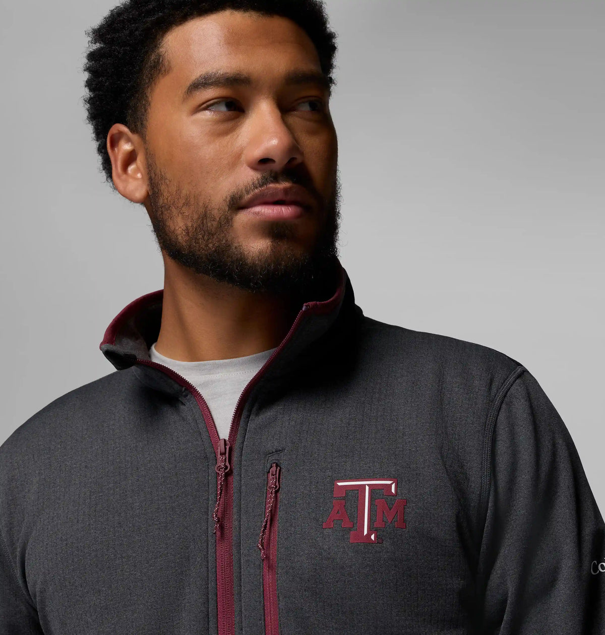 Men's Collegiate Essential Hike Grid Fleece Half Zip - Texas A&M