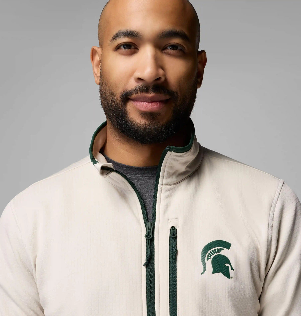 Men's Collegiate Essential Hike Grid Fleece Half Zip - Michigan