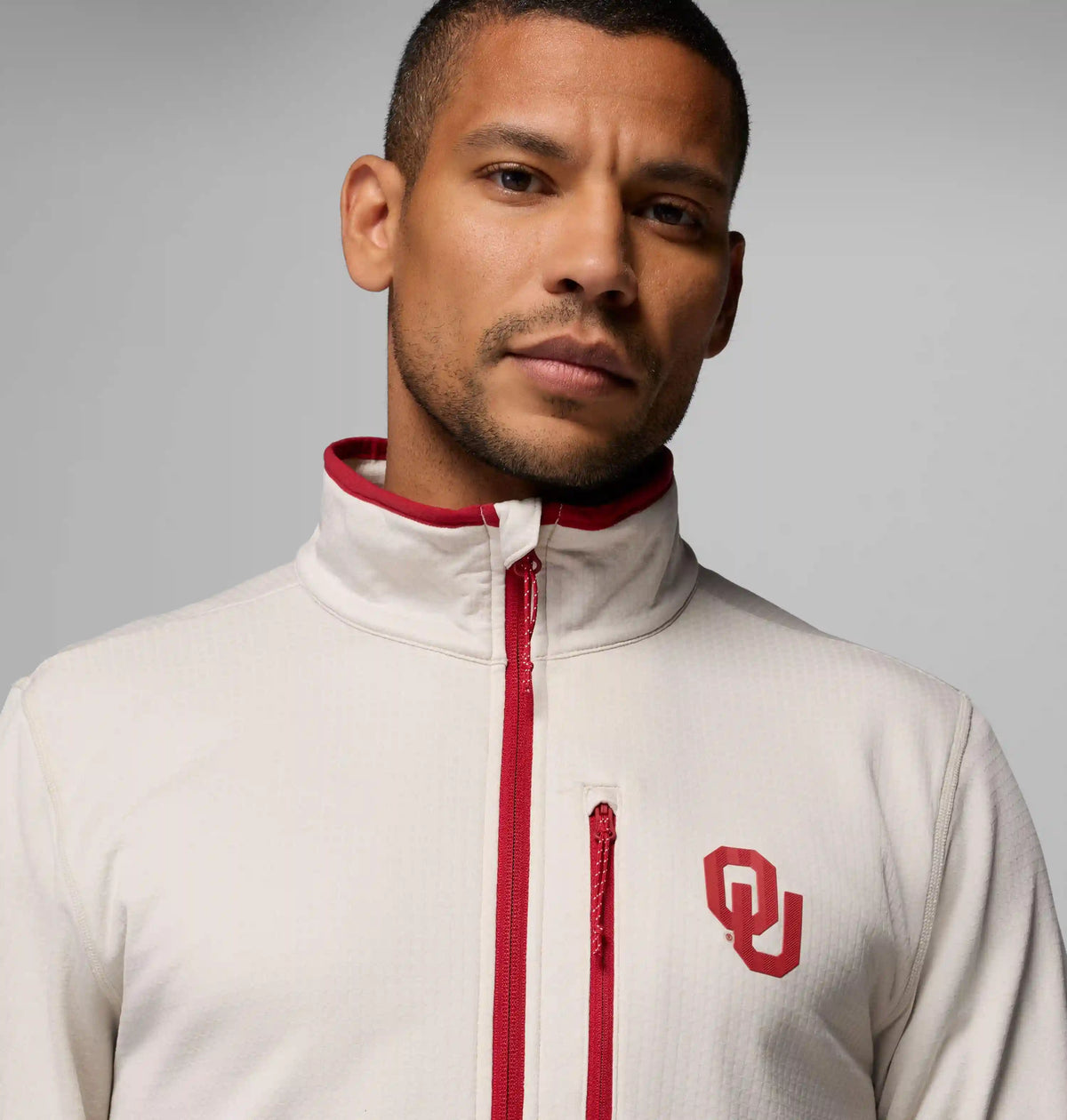 Men's Collegiate Essential Hike Grid Fleece Half Zip - Oklahoma