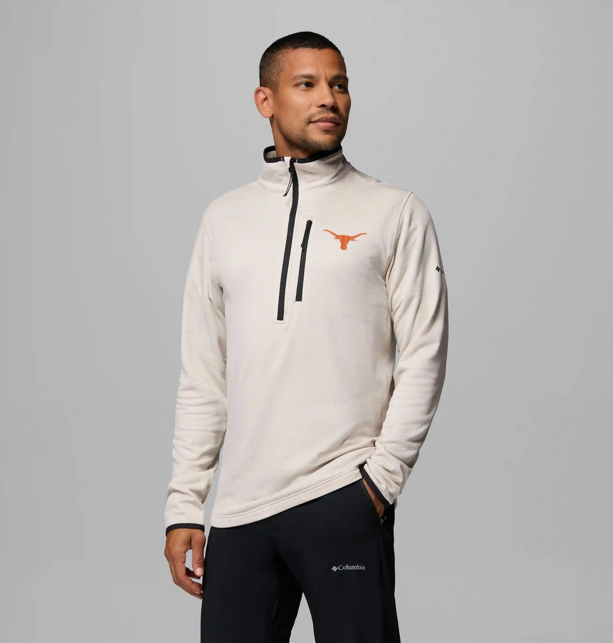 Men's Collegiate Essential Hike Grid Fleece Half Zip - Texas